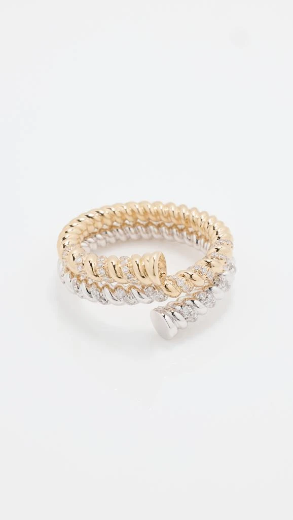 商品Adina Reyter|14k Pavé Rope Wrap Ring,价格¥7474,第1张图片