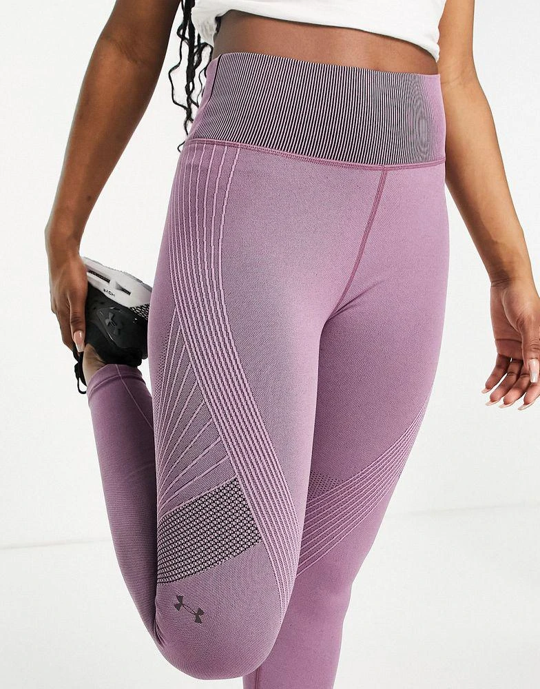 商品Under Armour|Under Armour Training Rush seamless 7/8 crop leggings in pink,价格¥273,第3张图片详细描述