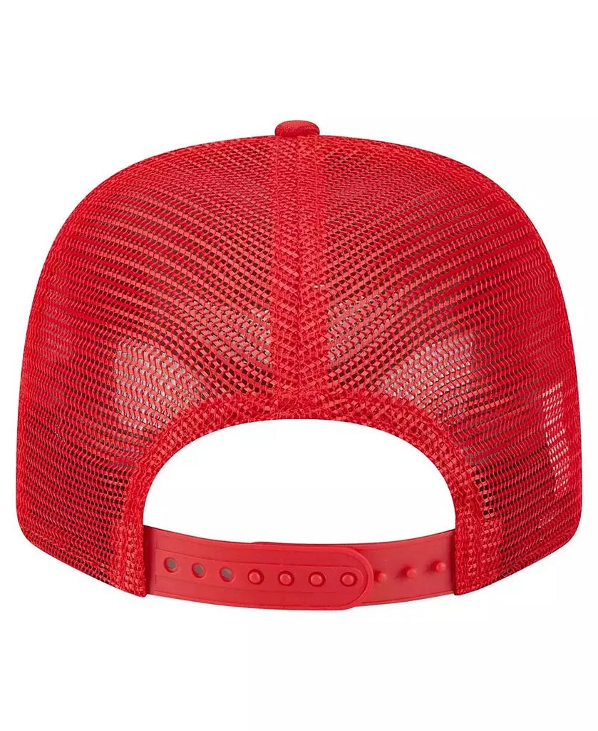 商品New Era|Men's Red Kansas City Chiefs Main Trucker 9SEVENTY Stretch Snap Hat,价格¥259,第3张图片详细描述