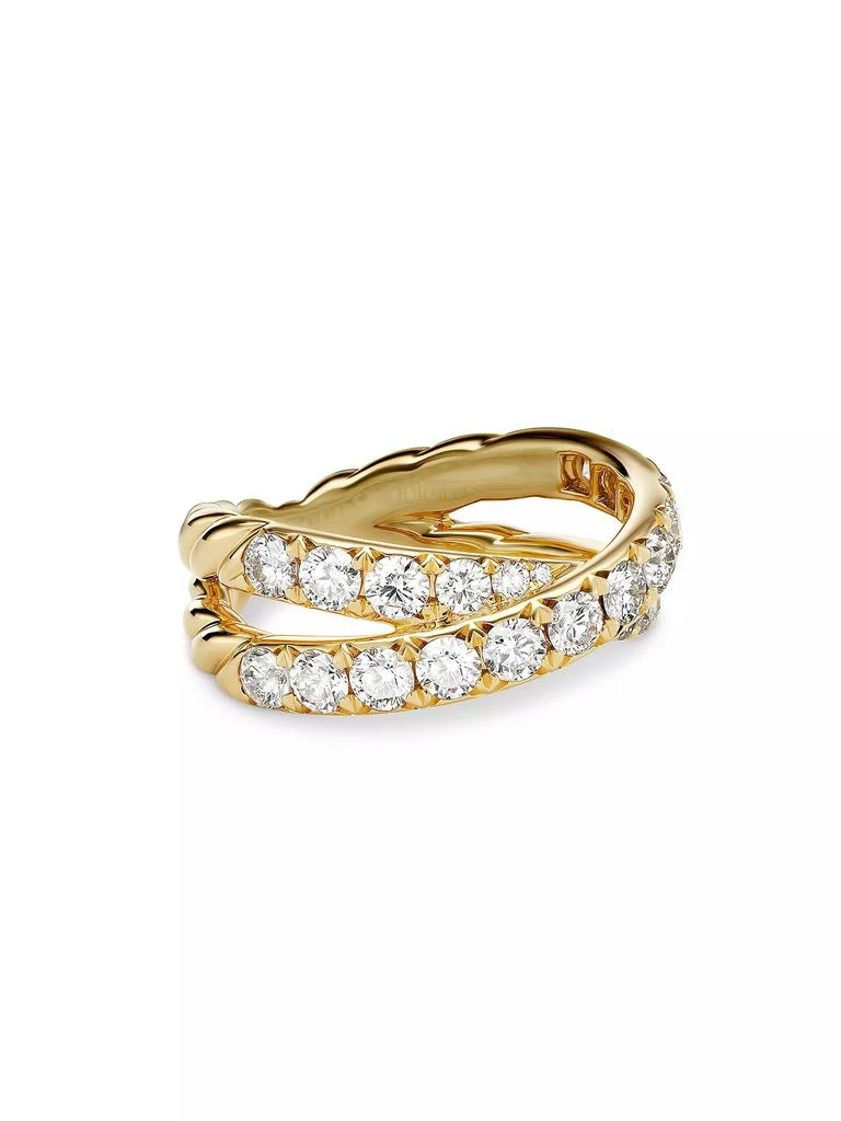 商品David Yurman|DY Crossover Band Ring in 18K Yellow Gold,价格¥47201,第1张图片