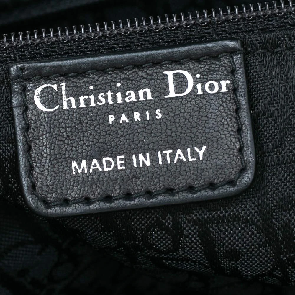 Dior Black Pleated Leather Plisse Tote 商品