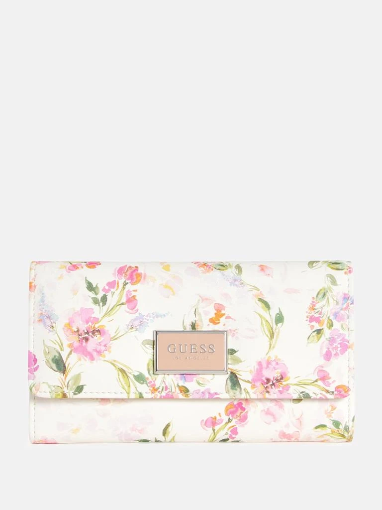 商品Guess Factory|Abree Logo Saffiano Slim Wallet,价格¥151,第4张图片详细描述