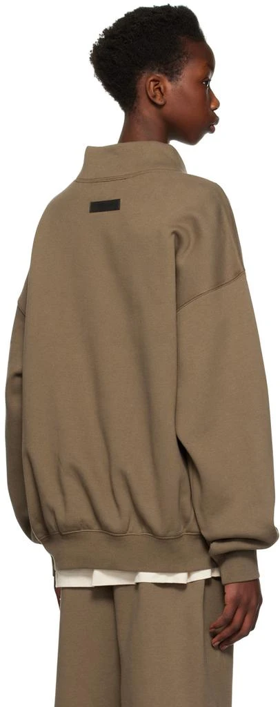 商品Essentials|Brown Mock Neck Sweatshirt,价格¥347,第3张图片详细描述