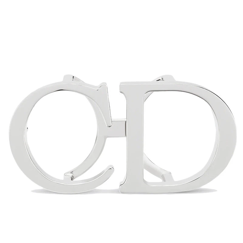 商品Dior|【预售3-7天】DIOR/迪奥  男士CD标志黄铜镀钯饰面皮带扣35毫米4900PLMET_H02K,价格¥2207,第5张图片详细描述