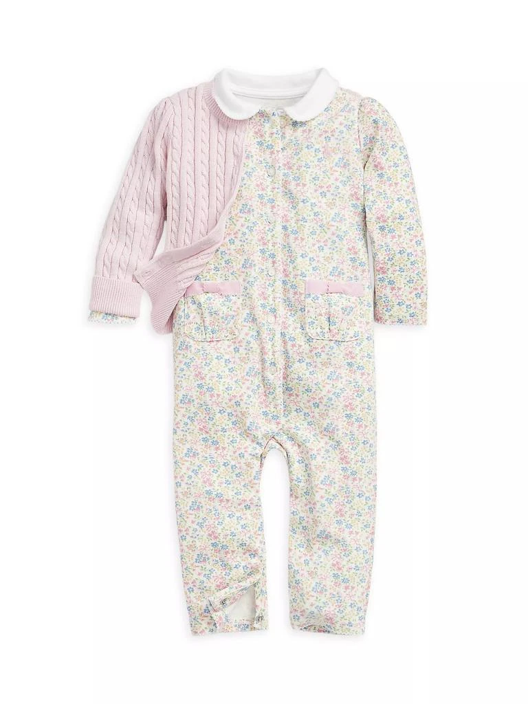 商品Ralph Lauren|Baby Girl's Cable-Knit Cotton Cardigan,价格¥372,第2张图片详细描述