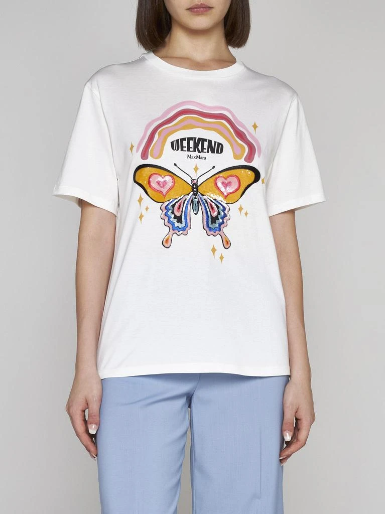 商品Weekend Max Mara|Denaro Cotton T-shirt,价格¥885,第3张图片详细描述