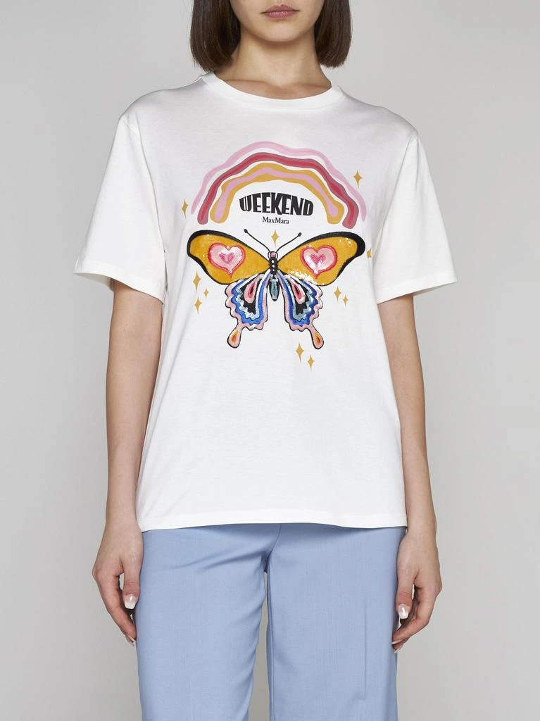 商品Weekend Max Mara|Denaro Cotton T-shirt,价格¥947,第3张图片详细描述