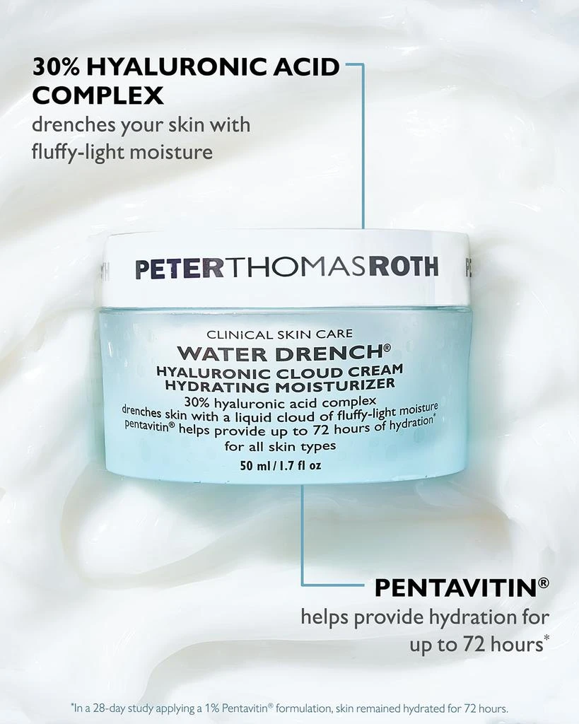 商品Peter Thomas Roth|Water Drench Hyaluronic Cloud Cream Hydrating Moisturizer, 1.7 oz.,价格¥422,第3张图片详细描述