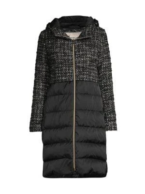 商品Herno|Mixed Tweed & Down Puffer Coat,价格¥8972,第4张图片详细描述