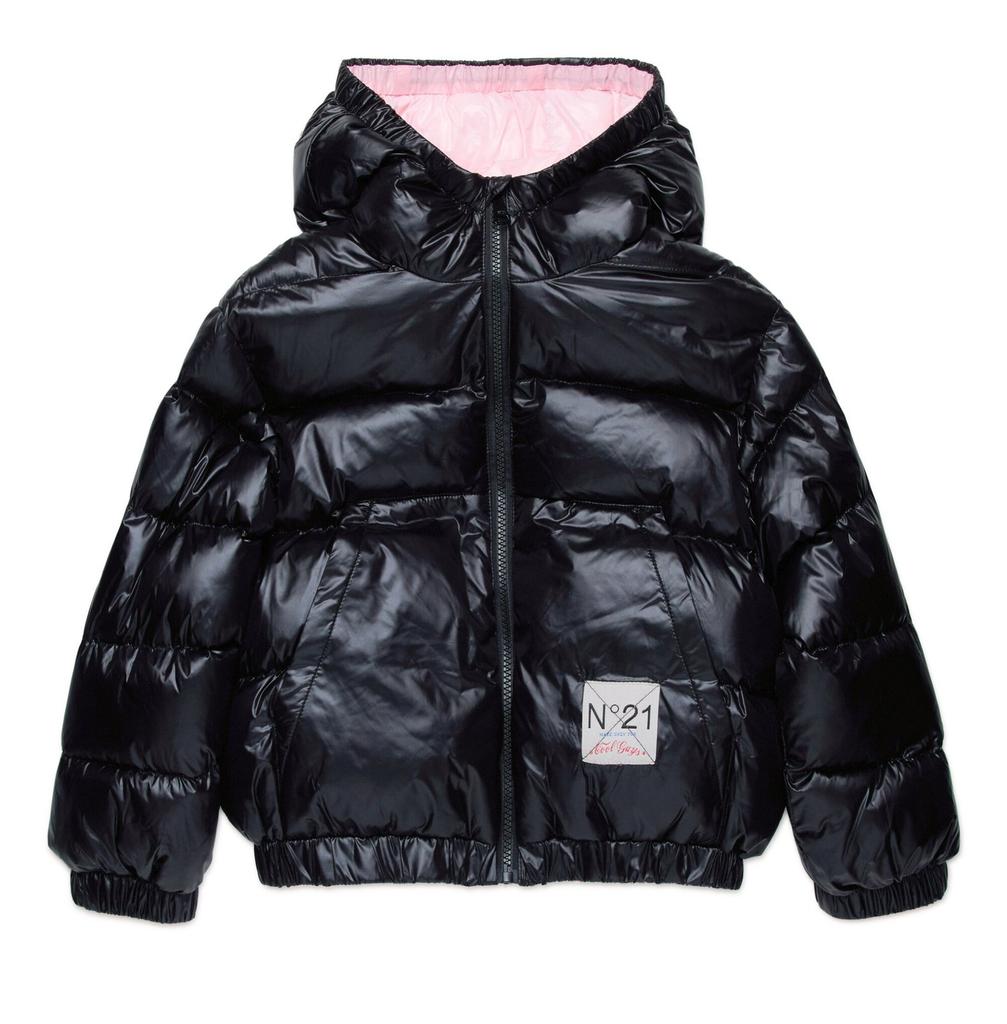 N°21 Nº21 Kids Logo-Patch Zipped Padded Jacket - Kid's