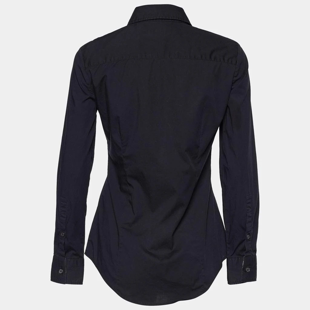 商品[二手商品] Burberry|Burberry Black Stretch Cotton Button Front Shirt S,价格¥808,第2张图片详细描述