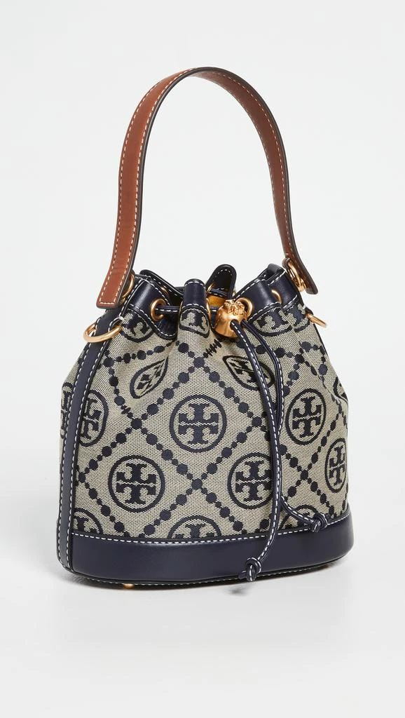 商品Tory Burch|Tory Burch 汤丽柏琦 T 交织字母提花水桶包,价格¥3552,第1张图片