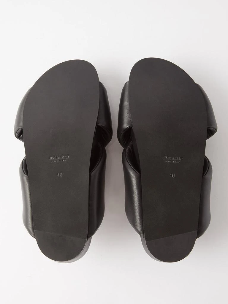 商品Jil Sander|Padded leather platform slides,价格¥4269,第4张图片详细描述