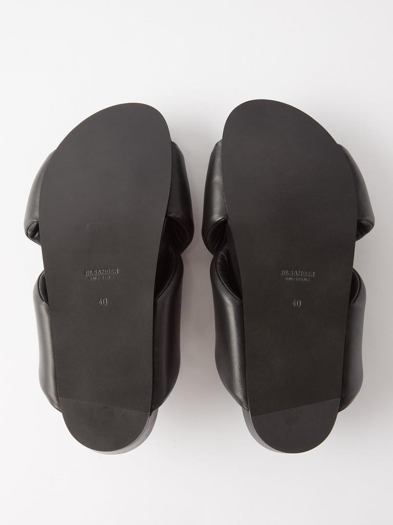 商品Jil Sander|Padded leather platform slides,价格¥3618,第6张图片详细描述