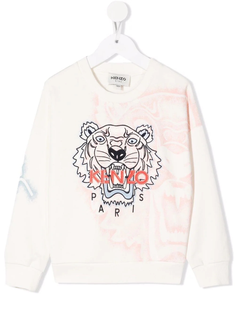 商品Kenzo|KENZO 女孩虎纹刺绣长袖卫衣 K15521-152,价格¥917,第1张图片