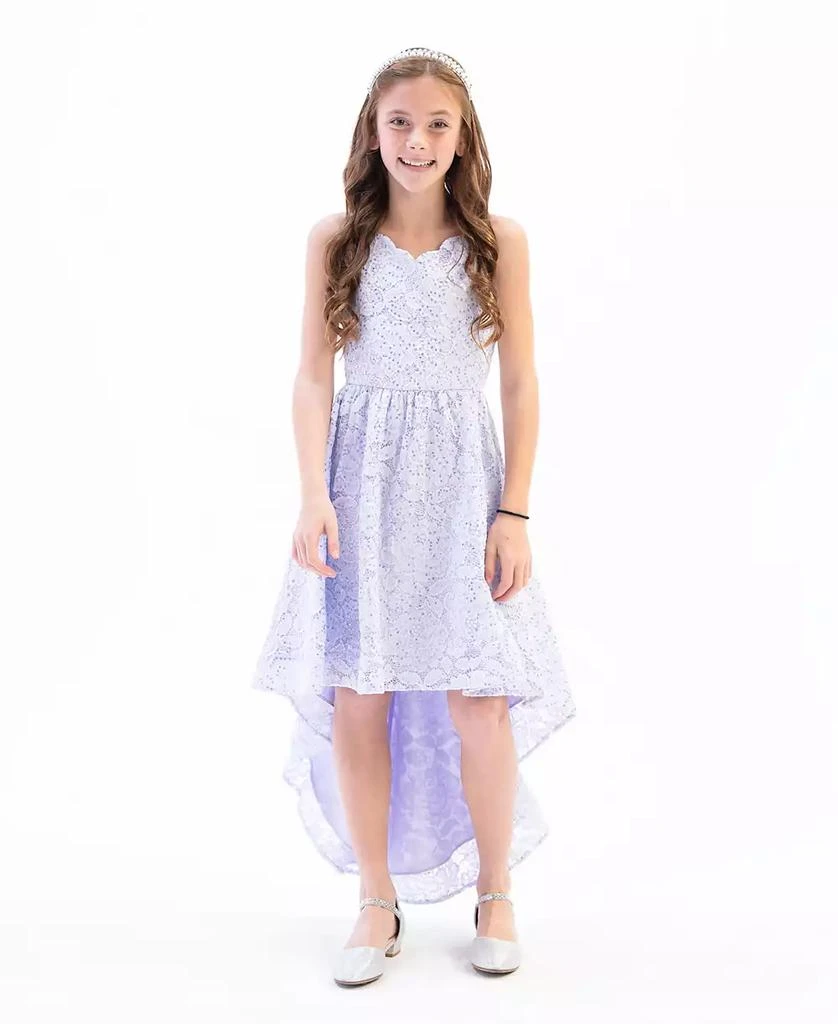 商品Rare Editions|Big Girls Sequin Lace Party Dress,价格¥437,第1张图片