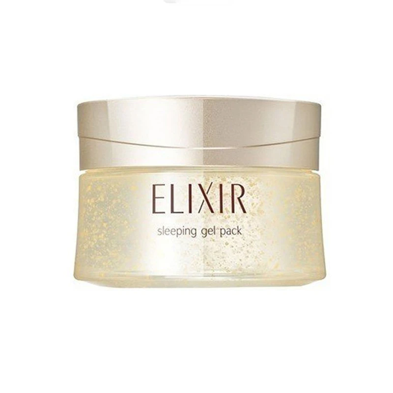 商品[国内直发] ELIXIR|ELIXIR日本怡丽丝尔保湿睡眠面膜金色 涂抹式免洗面膜 补水保湿 夜间修复 105g,价格¥204,第1张图片