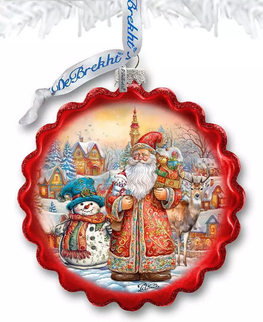 Merry Christmas Wreath Mercury Glass Christmas Ornaments G. DeBrekht 商品