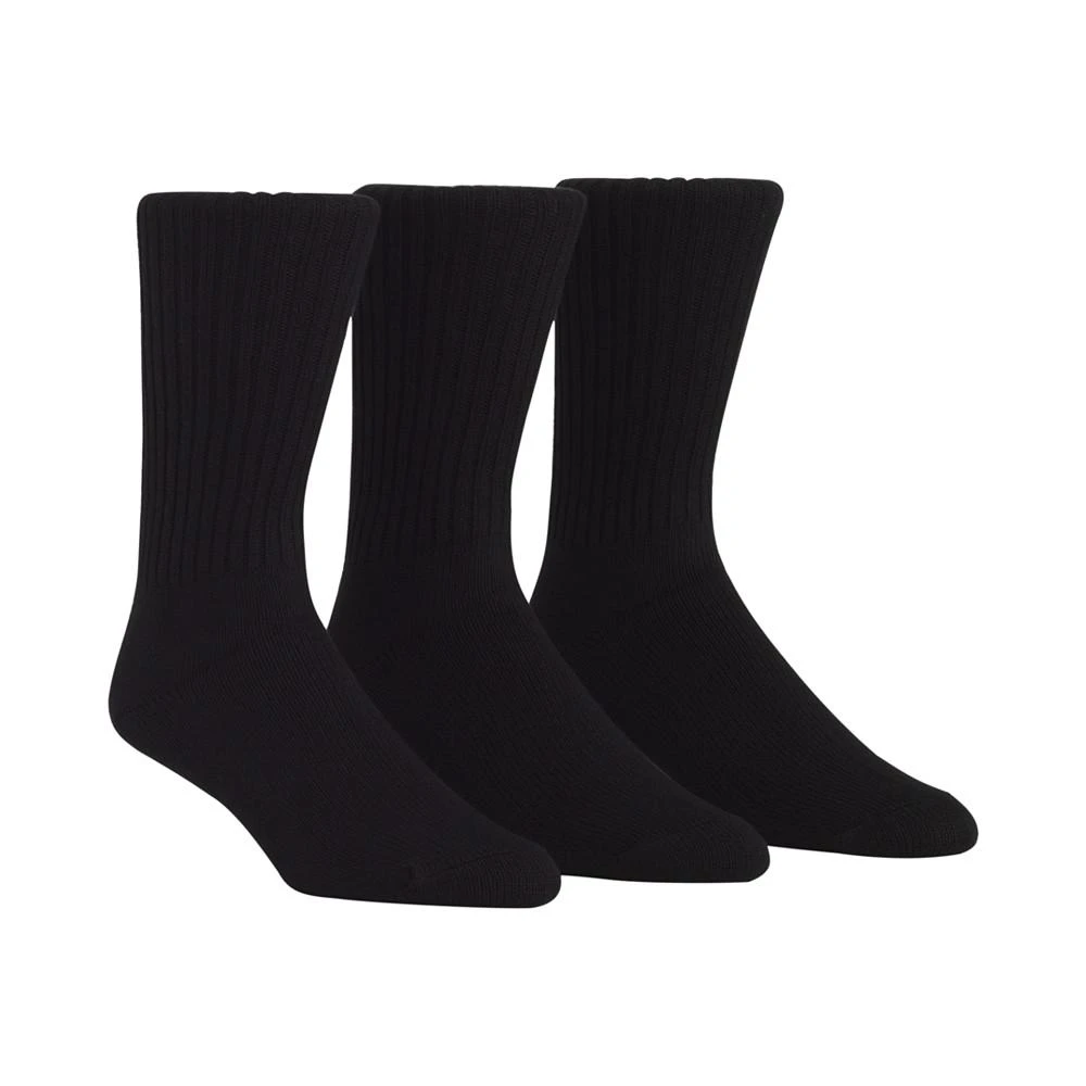 商品Calvin Klein|Men's Cotton Rich Casual Rib Crew Socks, 3-Pack,价格¥66,第1张图片