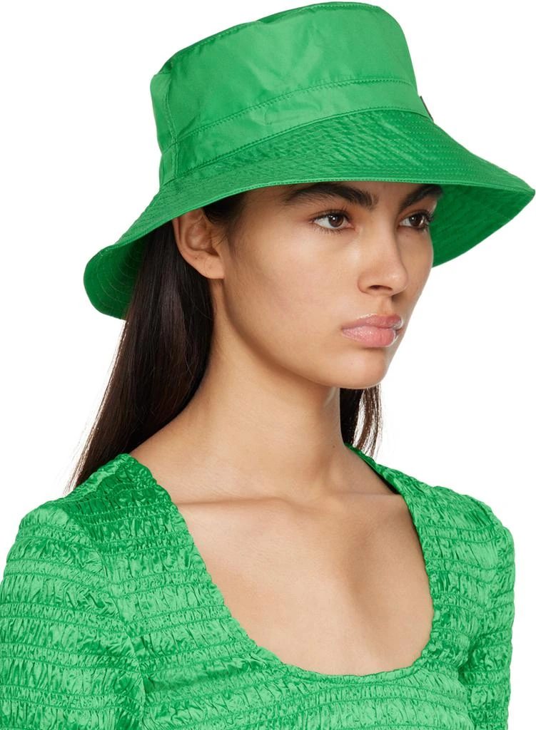 商品Ganni|Green Logo Bucket Hat,价格¥323,第2张图片详细描述