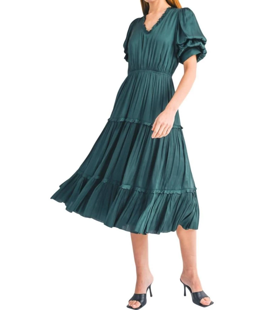 商品RESET by Jane|Helena Midi Dress In Teal,价格¥734,第1张图片