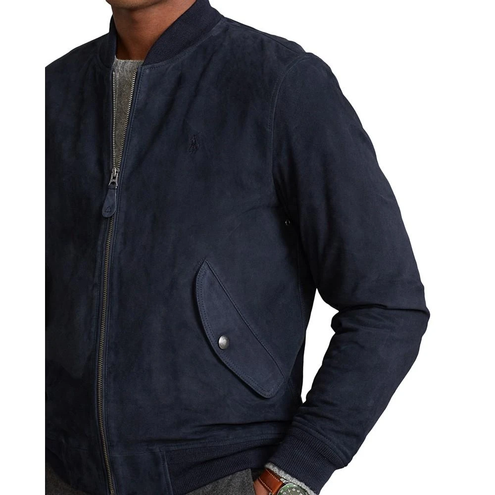 商品Ralph Lauren|Men's Suede Bomber Jacket,价格¥3553,第3张图片详细描述