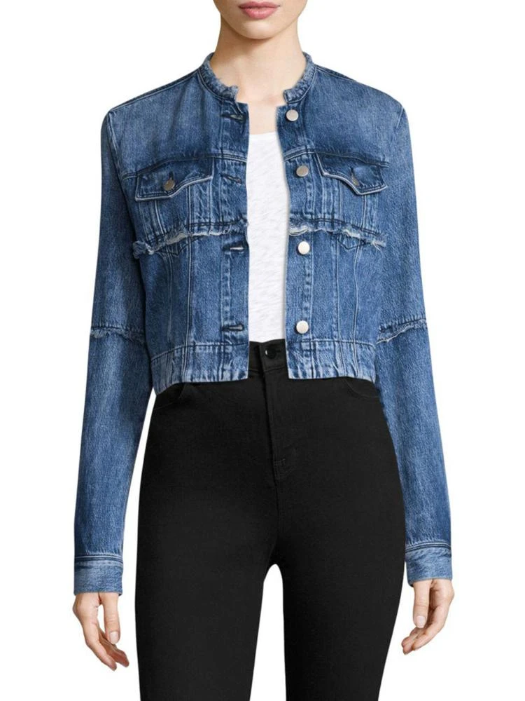 商品J Brand|Cropped Denim Jacket,价格¥1477,第1张图片