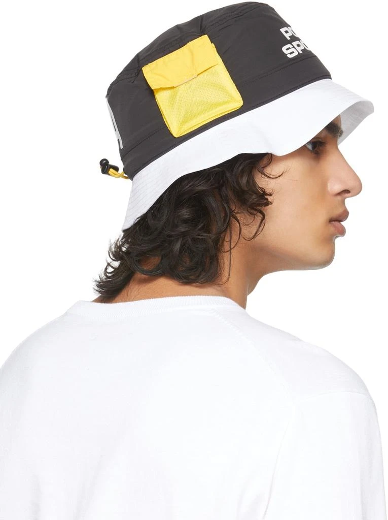 商品Ralph Lauren|Black & White 'Polo Sport' Bucket Hat,价格¥213,第3张图片详细描述