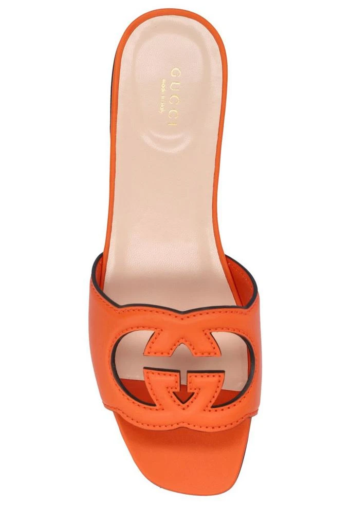 商品Gucci|Gucci Logo Cut-Out Sandals,价格¥3291,第4张图片详细描述