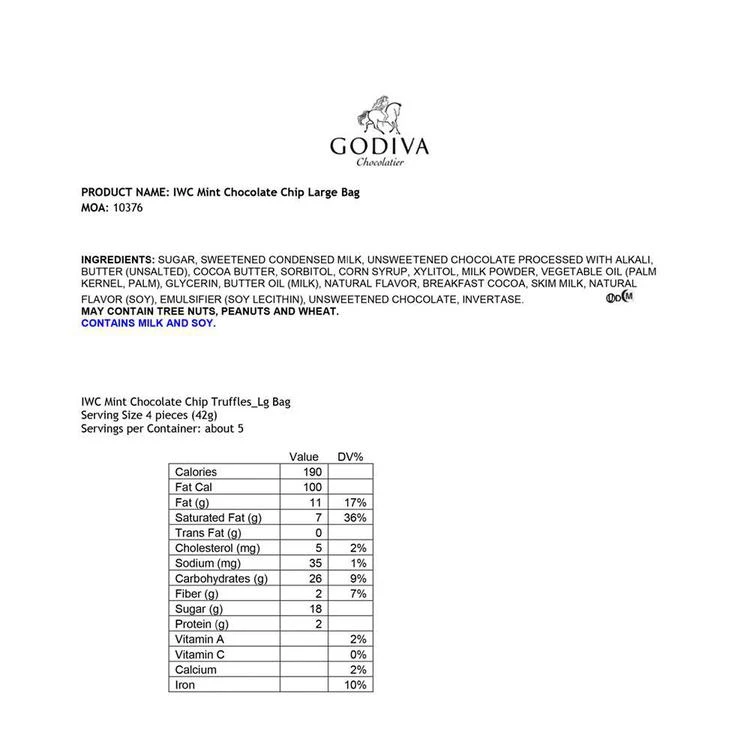 商品Godiva|薄荷巧克力 独立包装,价格¥75,第2张图片详细描述