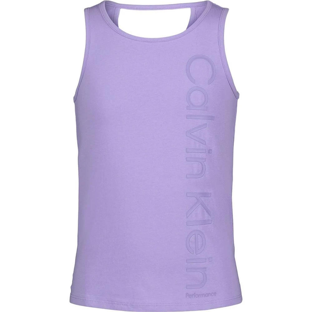 商品Calvin Klein|Big Girls Tonal Logo Tank Top,价格¥59,第1张图片