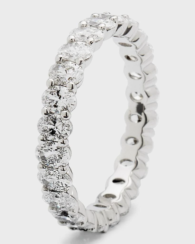 商品Neiman Marcus Diamonds|Platinum Oval FG/VS Diamond Eternity Band, Size 6.75, 2.44tcw,价格¥71048,第4张图片详细描述