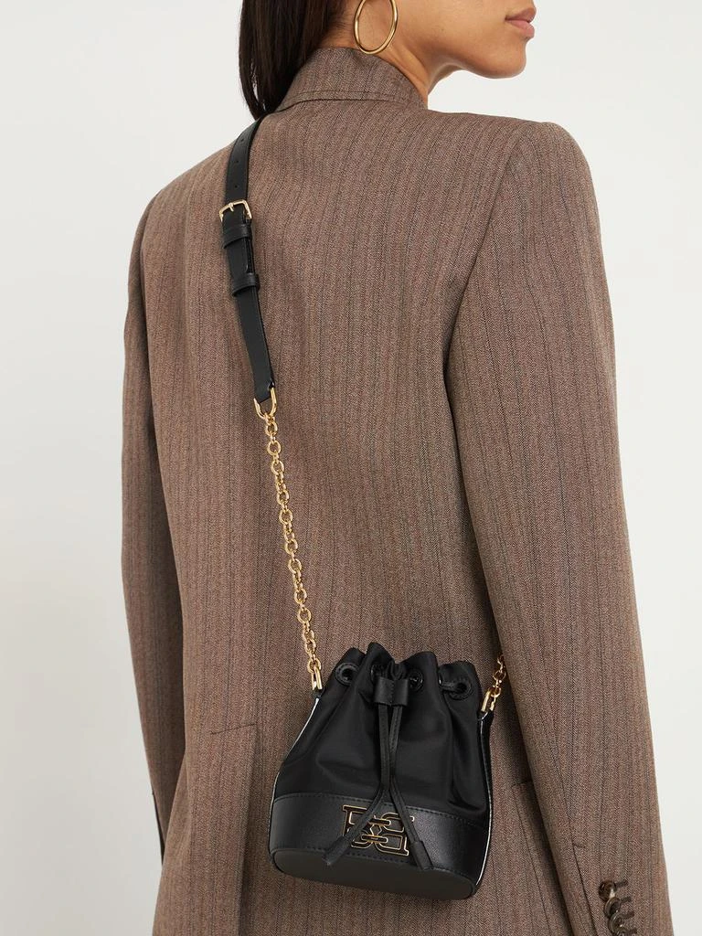 商品Bally|Xs Eoh B Nylon & Leather Bucket Bag,价格¥5163,第1张图片详细描述