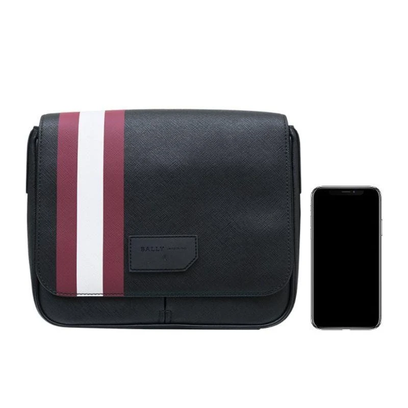 商品Bally|Bally 巴利 男士黑色帆布邮差包 6228771,价格¥5881,第5张图片详细描述
