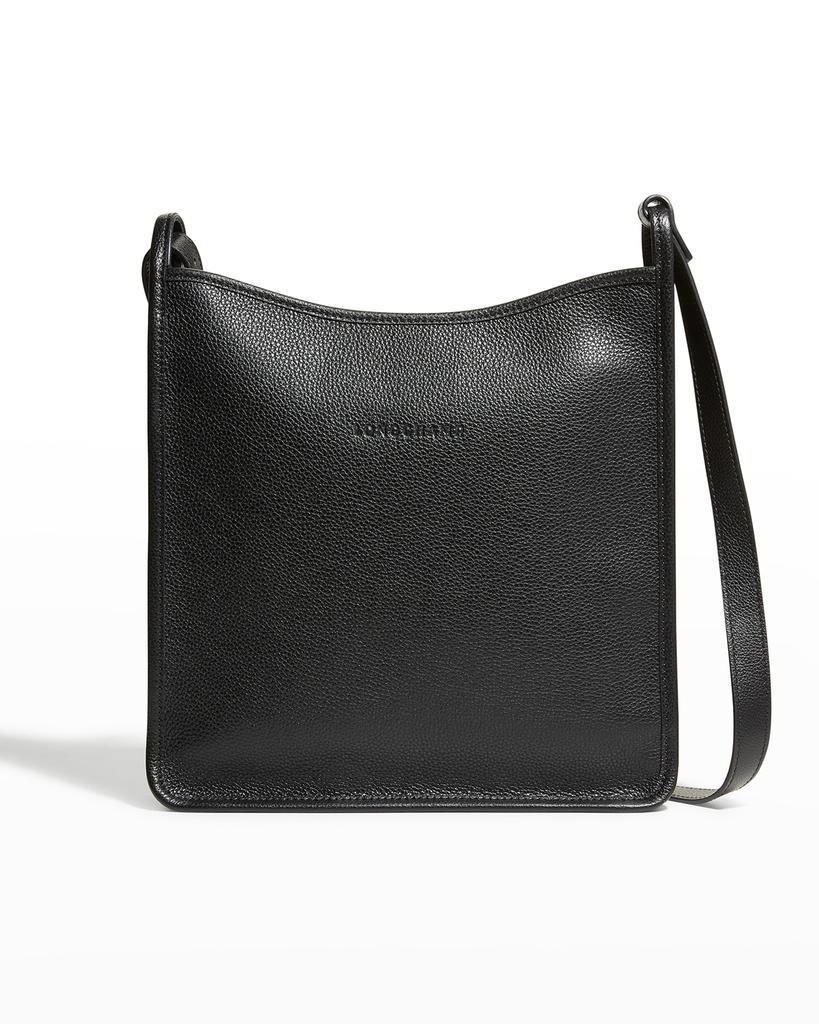 商品Longchamp|Le Foulonne Medium Leather Zip-Top Crossbody Bag,价格¥3165,第1张图片