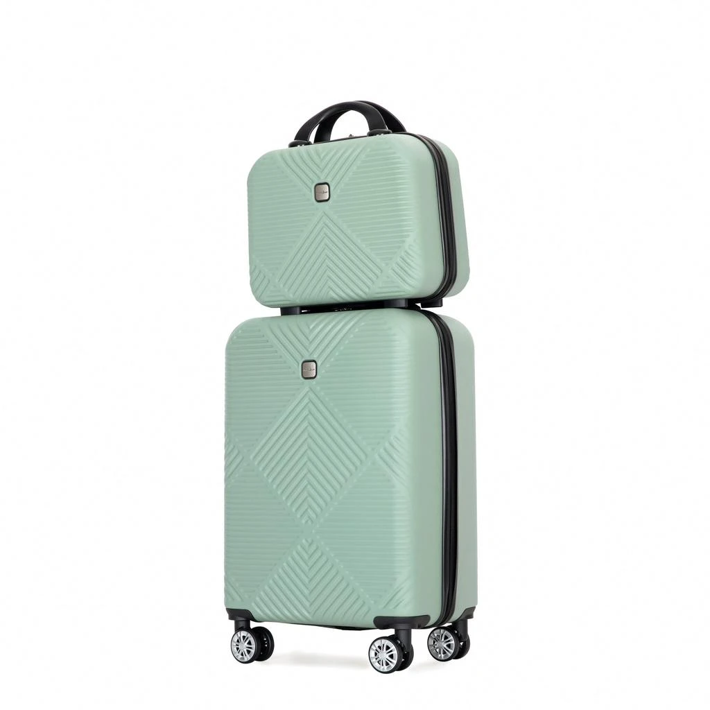 商品Streamdale Furniture|Streamdale Deluxe Two-Piece Carry-On and Cosmetic Case Set,价格¥857,第5张图片详细描述