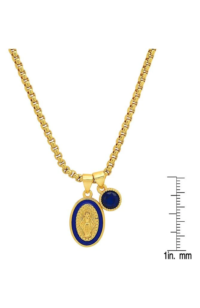 商品HMY JEWELRY|18K Yellow Gold Plated Enamel & Crystal Necklace,价格¥212,第2张图片详细描述