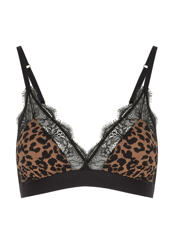 商品LOVE STORIES|Love Lace leopard-print soft-cup bra,价格¥171,第1张图片