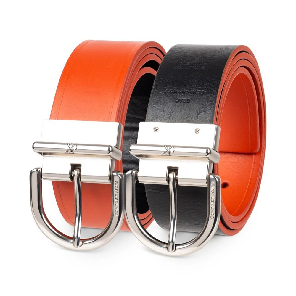 商品Calvin Klein|Men’s Two-In-One Rounded Buckle Reversible Belt,价格¥99,第5张图片详细描述