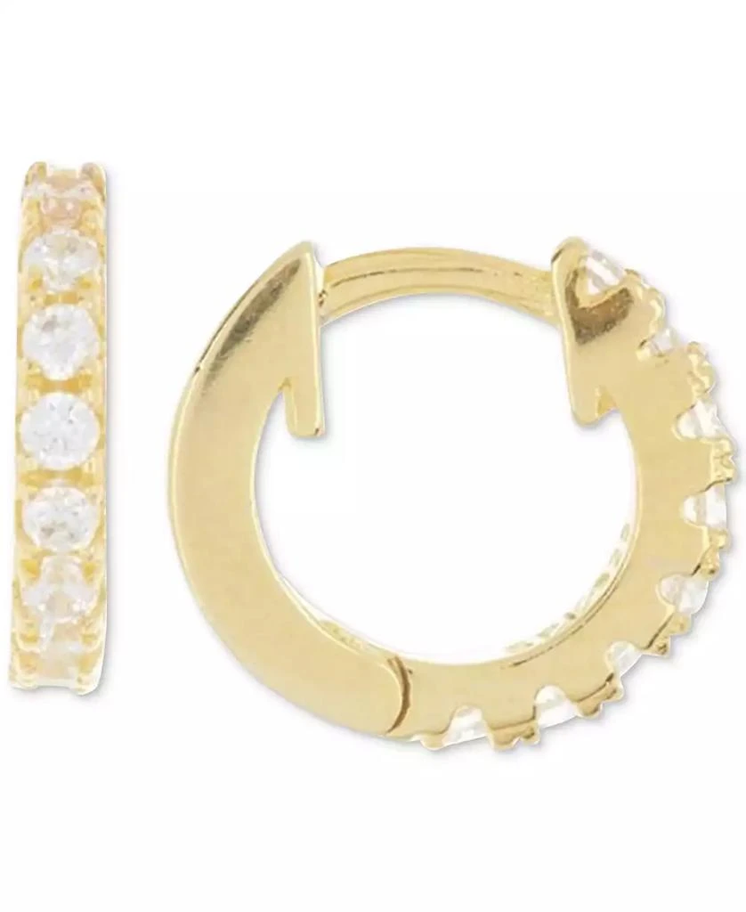 商品ADORNIA|Crystal Small Huggie Hoop Earrings, 0.35",价格¥117,第1张图片