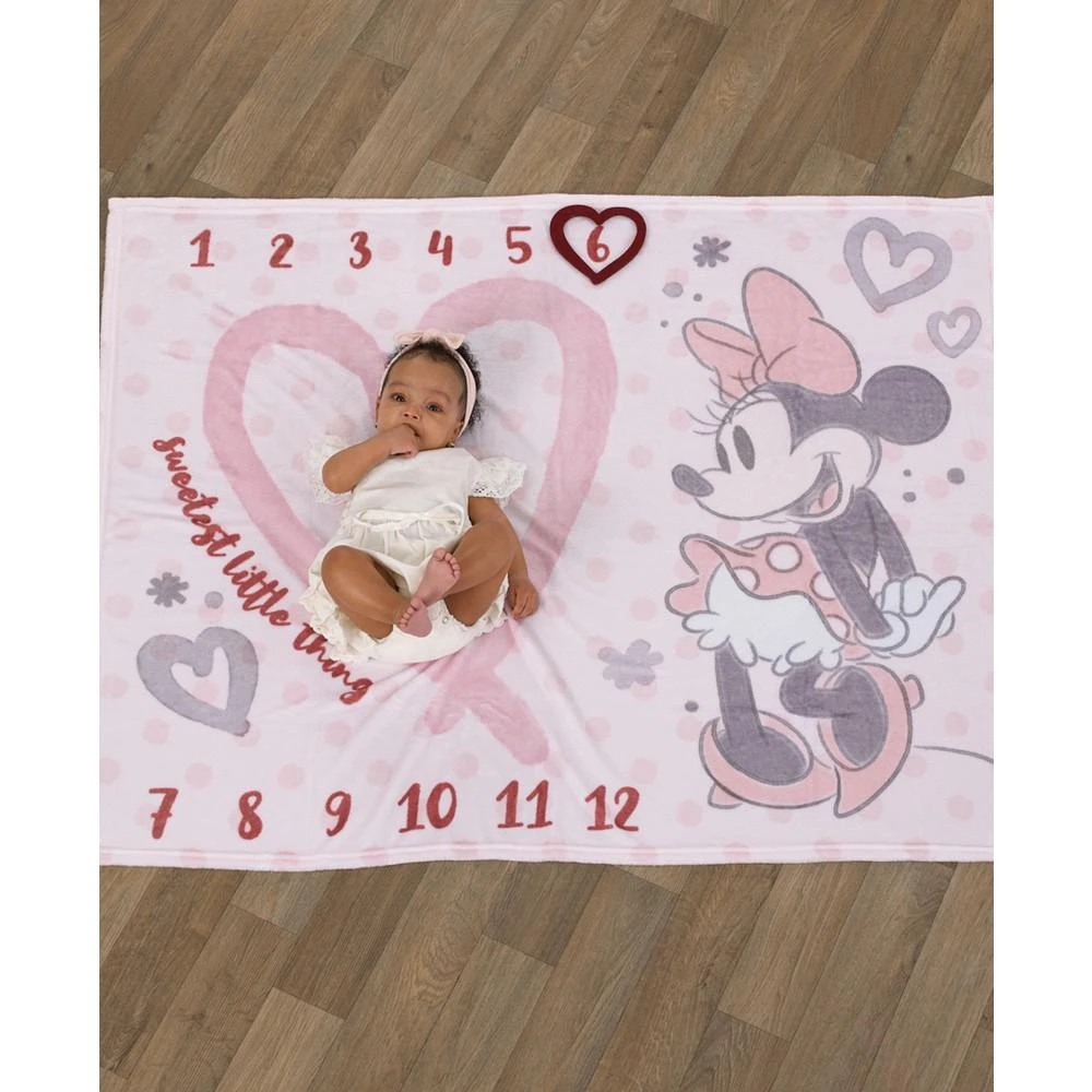 商品Disney|Minnie Mouse Super Soft Milestone Baby Blanket Set, 2 Piece,价格¥658,第2张图片详细描述