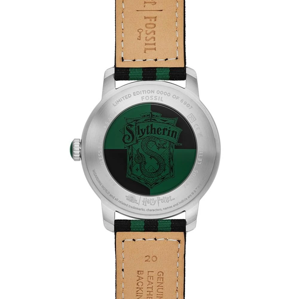 商品Fossil|Unisex Limited Edition Harry Potter Slytherin Black Green Nylon Strap Watch, 40mm,价格¥1102,第4张图片详细描述