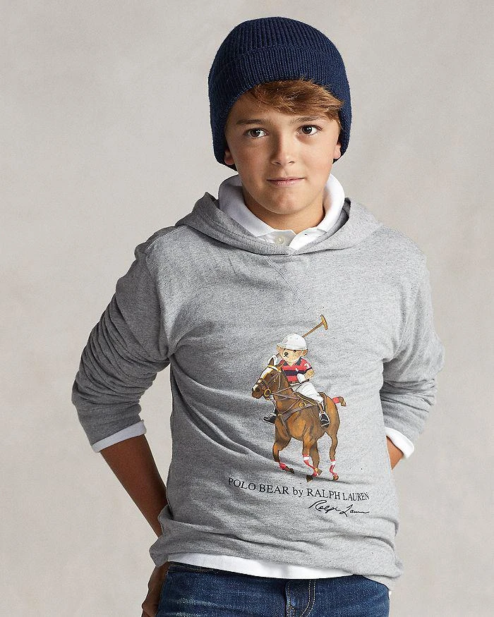 商品Ralph Lauren|Boys' Polo Bear Cotton Hooded Tee - Little Kid, Big Kid,价格¥147,第4张图片详细描述