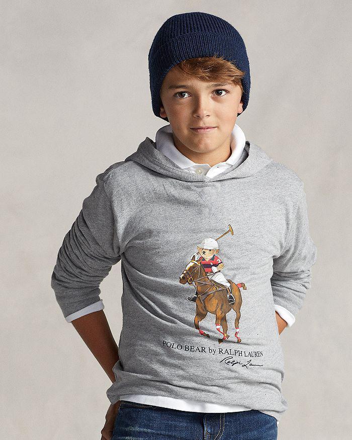 商品Ralph Lauren|Boys' Polo Bear Cotton Hooded Tee - Little Kid, Big Kid,价格¥279-¥310,第6张图片详细描述