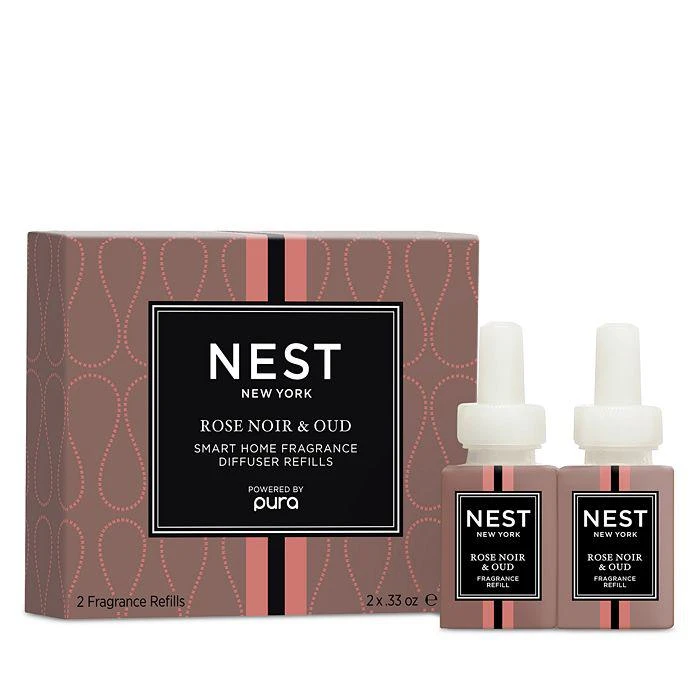 商品NEST New York|NEST Fragrances Rose Noir & Oud Smart Home Pura Fragrance Diffuser Refills, Set of 2,价格¥268,第1张图片