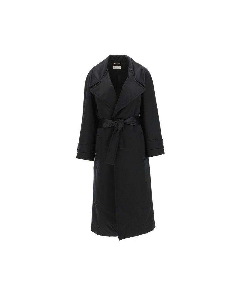 商品Yves Saint Laurent|Belted Long-sleeved Coat,价格¥22588,第1张图片