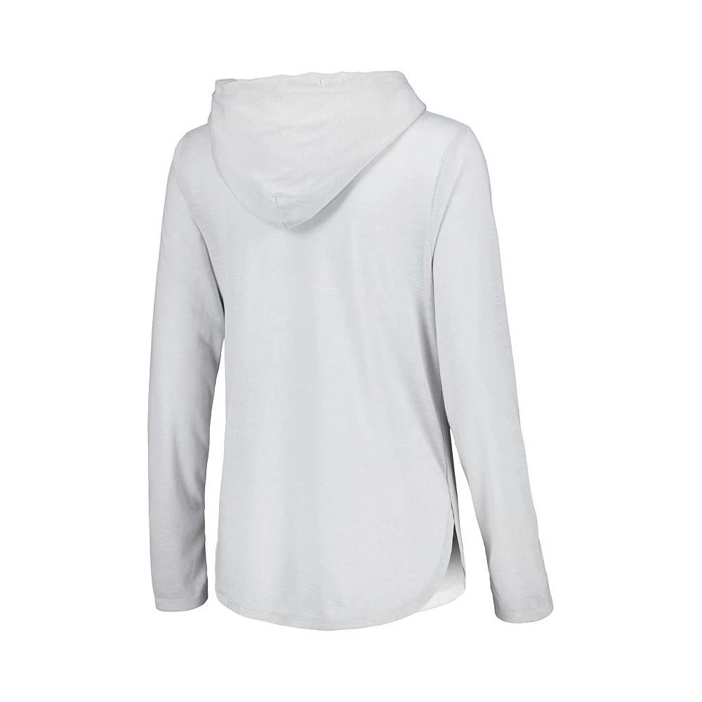 商品Colosseum|Women's Heathered Gray Nebraska Huskers Core Cora Campus Hoodie Long Sleeve T-shirt,价格¥338,第3张图片详细描述