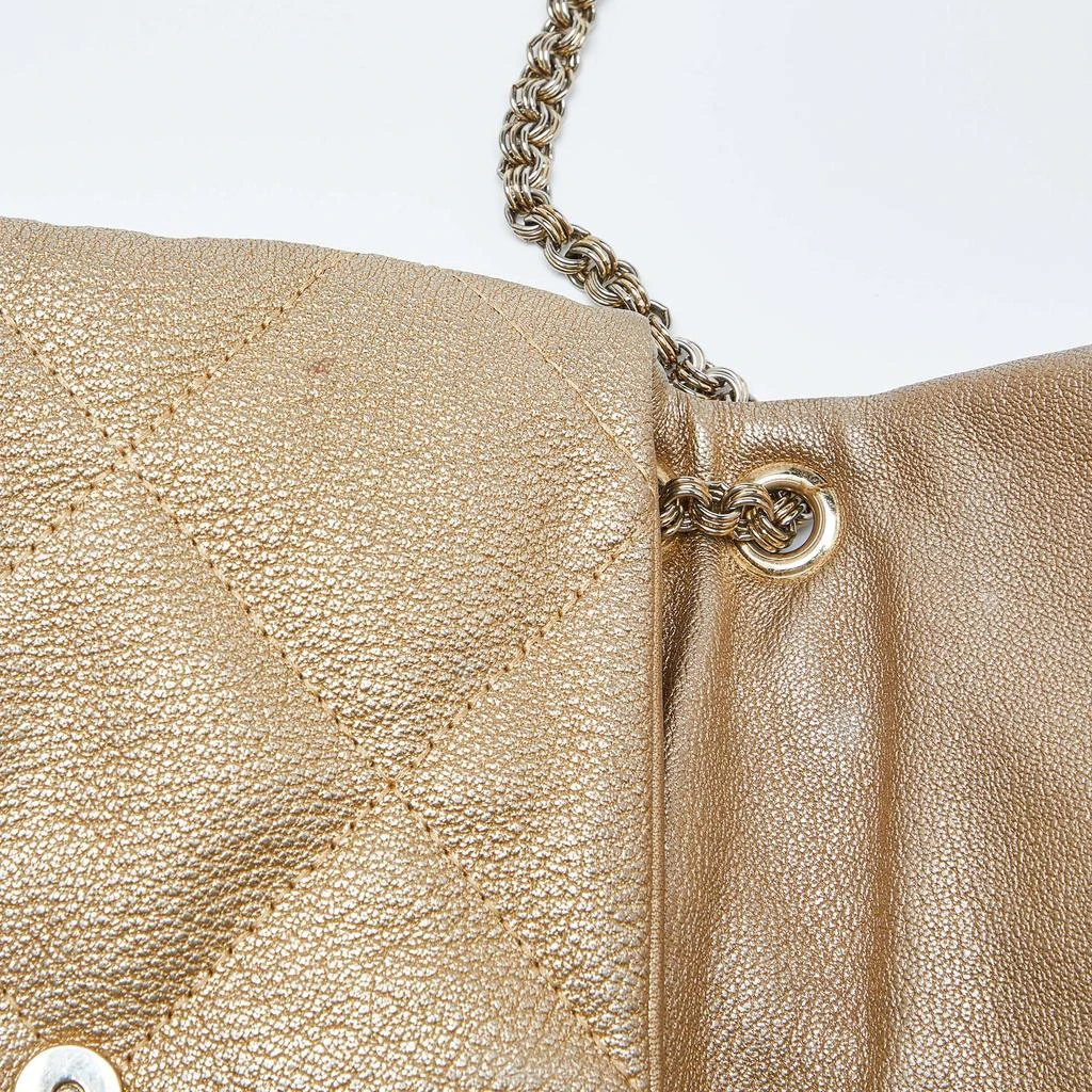 Ch Carolina Herrera Metallic Gold Quilted Leather Chain Crossbody Bag 商品