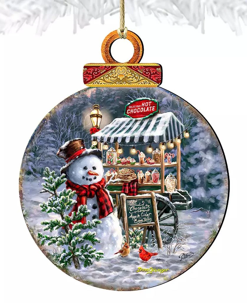 Hot Chocolate Stand - Frosty Fun Christmas Wooden Ornaments D. Gelsinger 商品