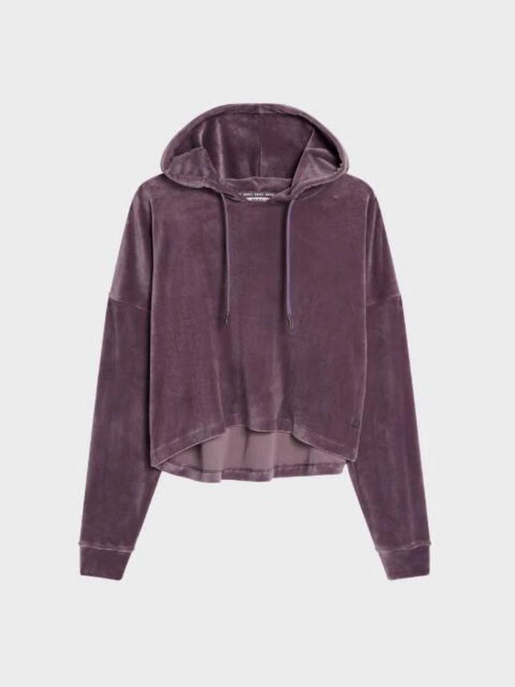 商品DKNY|CROPPED HOODED SWEATSHIRT,价格¥263,第1张图片